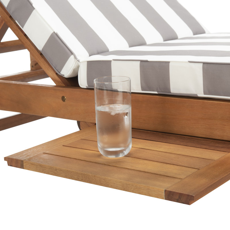 Sol 72 Outdoor™ Alvah Outdoor Eucalyptus Chaise Lounge & Reviews | Wayfair